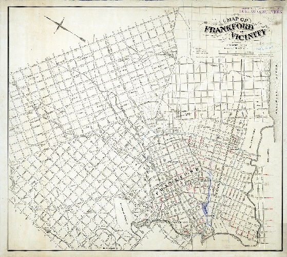 Plan (alternate image), Map of Frankford and vicinity. Published by J. Albert Brous. 