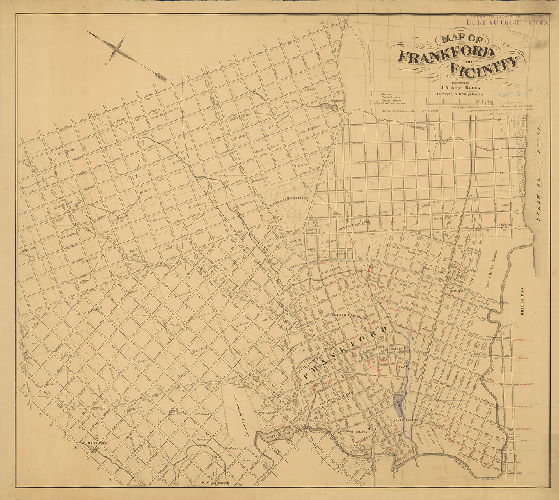 Plan, Map of Frankford and vicinity. Published by J. Albert Brous. 