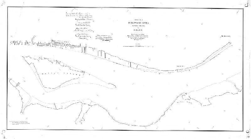 Plan, Sheet No. 3. Delaware River, Petty’s Island to Bridesburg. Port Warden lines of 1886. Prepared by U.S. Advisory Commission for Board of Harbor Commissioners of the City of Philadelphia, January 1886. Approved by the Board of Harbor Commissioners ... March 4, 1886. [From City Archives Record Group 90.14 Index: "Approved by ordinance of Councils May 18, 1886"]