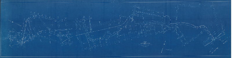 Plan (alternate image), Plan of Frankford Creek from Kensington Ave. to Delaware River. Twenty-third & Forty-fifth Wards, Philadelphia. [Note on reverse: "Original A-8-5 filed in Sewer Div."]