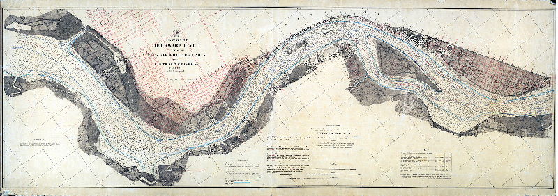 Plan (alternate image), Chart of the Delaware River in front of the City of Philadelphia from Bridesburg to Fort Mifflin 