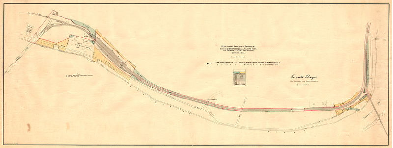 Plan, Plan showing exchange of properties between the Philadelphia and Reading R.R. and Fairmount Park , Philadelphia. December 27, 1888