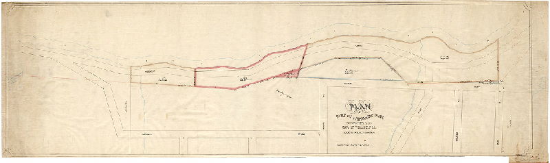 Plan, Plan of part of Fairmount Park, Twenty-first Ward, City of Philadelphia. Surveyed for Chas. T. Jones Esq.
