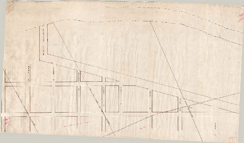 Plan, [No title. Survey of property adjacent to League Island]