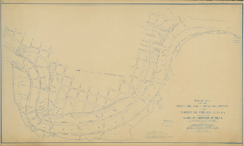 Plan, Harbor lines for the Delaware and Schuylkill Rivers at the Harbor of Philadelphia, Pa. recommended by the Board of Engineer Officers constituted by S. O. 21, War Department, Office of the Chief Engineers, June 30, 1904. Compiled from surveys made in December 1897 and January 1898 under the direction of Major C. W. Raymond, Corps of Engineers, U. S. Army, and in 1902, 1903 and 1904 by the City of Philadelphia