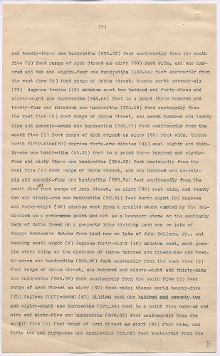 p. 8, ZZ. Report of Commission to ascertain boundary lines between Philadelphia and Delaware Counties. Filed Jan. 20, 1905