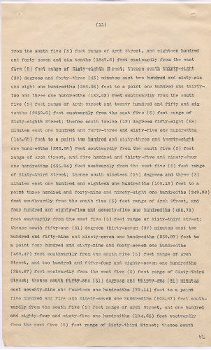 p. 12, ZZ. Report of Commission to ascertain boundary lines between Philadelphia and Delaware Counties. Filed Jan. 20, 1905
