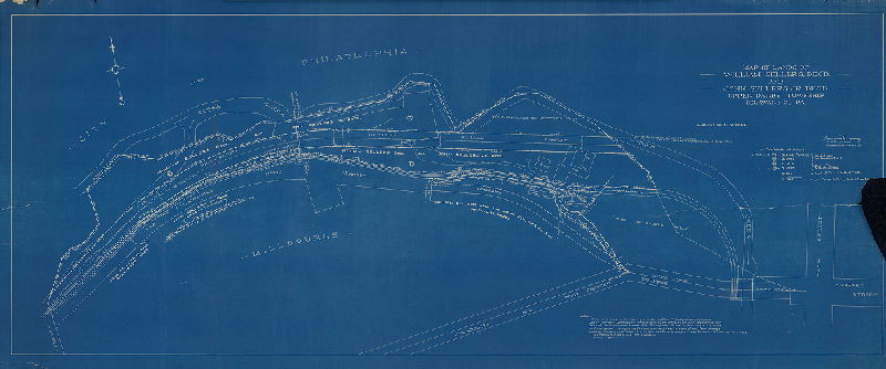 Plan, Map of lands of William Sellers, dec'd. and John Sellers Jr. dec'd. Upper Darby Township, Delaware Co. Pa.