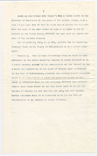 p. 7, Brief on the Aramingo Canal, formerly Gunner's Run and Canal