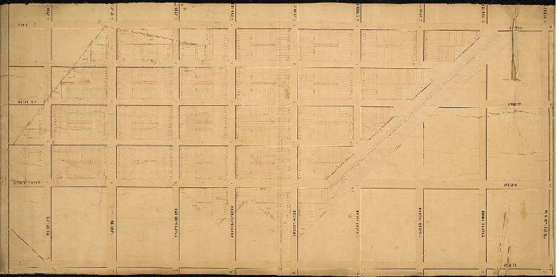 Plan, [On reverse: Lot subdivision, Susquehanna Ave. to York St., 22nd St. to 30th St.] 