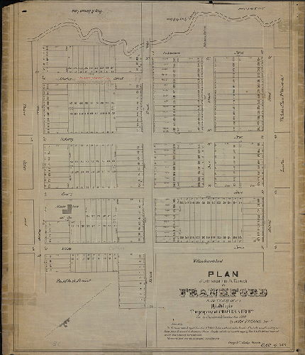 Plan, Plan of lots situate in the Borough of Frankford in the County of Philadelphia. The property of Charles Murphy. Surveyed as above and delineated Nov. 1849 by John Foulkrod Survr.