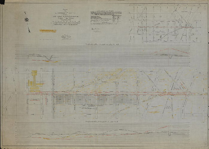 Plan, Plan of Luzerne St. from Rising Sun Ave. to Algon Ave., Thirty-third Ward, Philadelphia. Made for the Department of Law in the matter of the opening thereof under ordinance approved Dec. 1, 1911.