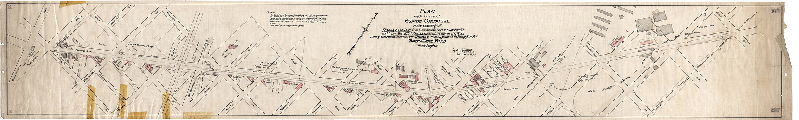 Plan, Plan made for use of the Highway Committee in the opening of Rising Sun Ave. from Germantown Ave. to Luzerne St. and from Third St. to Second St. also Luzerne St. from Rising Sun Ave. to Third St. and Third St. from Luzerne St. to Rising Sun Ave. Thirty-third Ward, Philadelphia. 