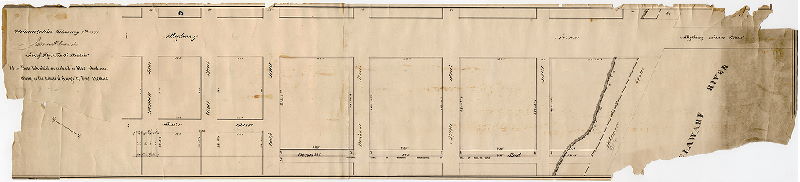 Plan, Philadelphia February 4th 1871. James P. Davis, Sur. & Reg. Sixth District. Note.--Those lots which are enclosed in lilac colored lines belong to the estate of George W. Ford, deceased.