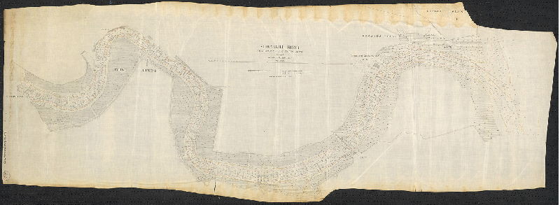 Plan, Schuylkill River from Gibson's Wharf to the mouth. Surveyed November & December 1879. Copied from the original in the U.S. [Army Corps of Engineers] Engrs. Office [See Plan No. RC-N for different version of this plan without soundings and other details]