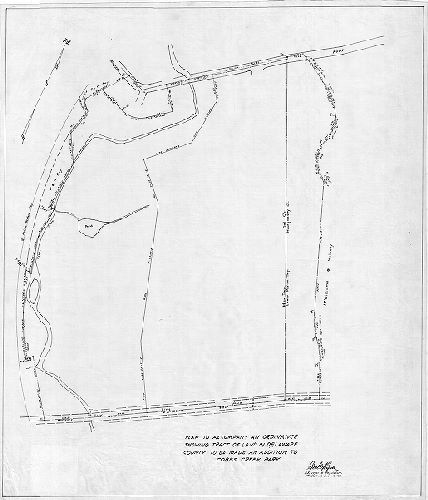 Plan, Plan to accompany an ordinance showing tract of land in Delaware County to be made an addition to Cobbs Creek Park