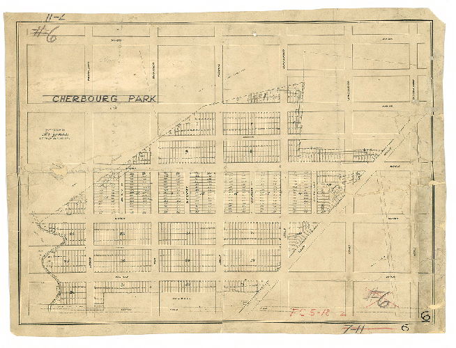 Plan, Cherbourg Park. Surveyed by Mr. Jones, District Surveyer [sic].