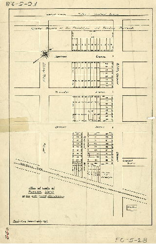 Plan, Plan of lots of Boone Park in the 40th Ward, Philadelphia. 