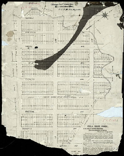 Plan, Bell Road Park (Gladwyn Land Association)