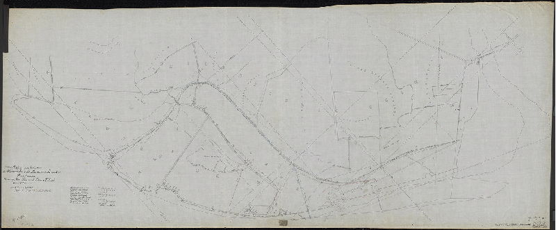 Plan, Map of property in Philadelphia and Delaware County owned by John Black and Edgar A. Black. Made by G. P. N. Sadler. [Better copy, perhaps the original, of plan already scanned as RC-K-1, from City Plans Unit Red Can K]
