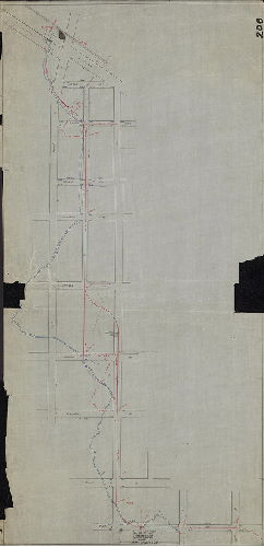 Plan, [No title. Mill Creek and Mill Creek Sewer from 54th and Suplee streets to 56th Street and Lancaster Avenue.] 