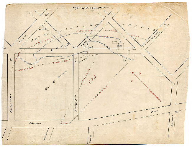Plan, [No title. Estate of Leonard Frailey.]