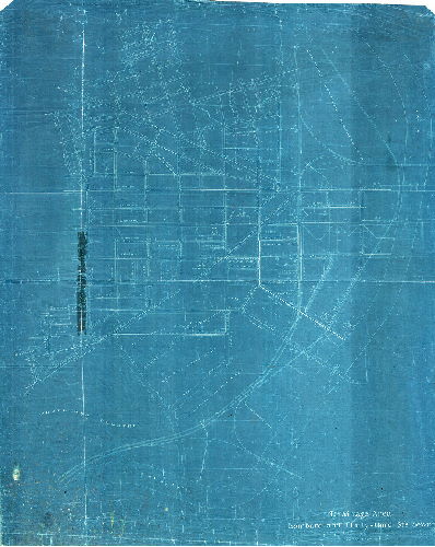 Plan, Drainage Area, Lombard and Thirty-third Sts. Sewer [Beaver Creek] 