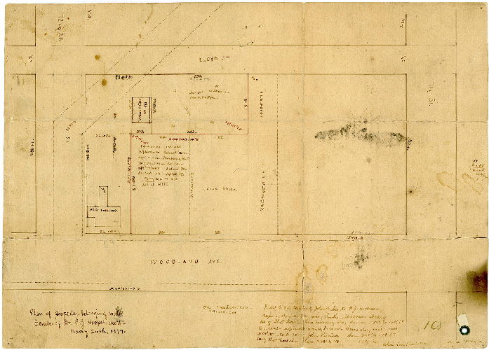 Plan, Plan of property belonging to the estate of Dr. P. J. Hoopes, dec'd. May 26th, 1879.
