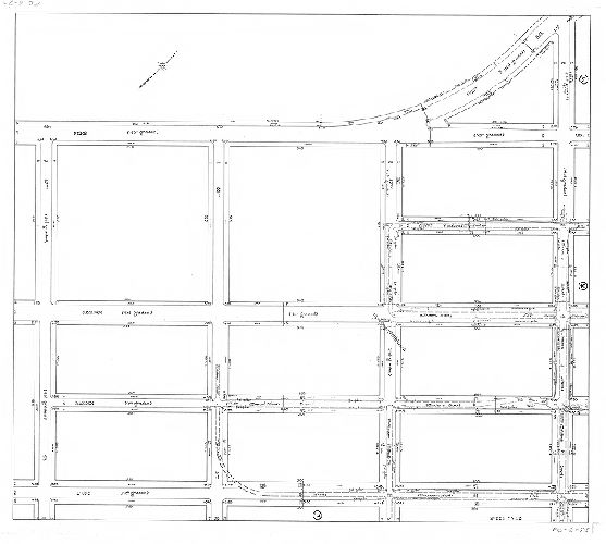 Plan, Sheet No. 12. [Plans showing existing surface drainage of a portion of the Eastwick Section. Made for the use of the Bureau of Highways. Fortieth Ward Phila.] 