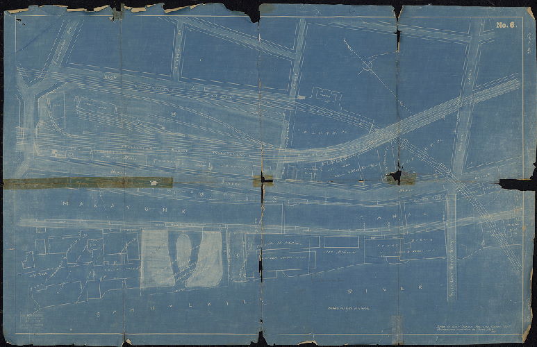 Plan, Survey by Wm. H. Dechant, Asst. Engr Canals, 1875, revised and corrected to June 1903