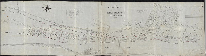 Plan, Map of the Manayunk Canal in the 21st Ward of the City of Philadelphia, with the lands of the Sch. Nav. Co. [Schuylkill Navigation Co.] adjacent. 1859.