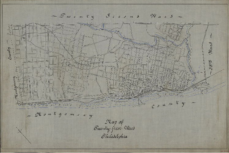Plan, Map of Twenty-first Ward, Philadelphia