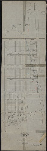 Plan, Plan of the estate of Samuel Levering dec'd. Philadelphia. Surveyed Aug. 1873 Jno. H. Levering, Surveyor 8th District. 