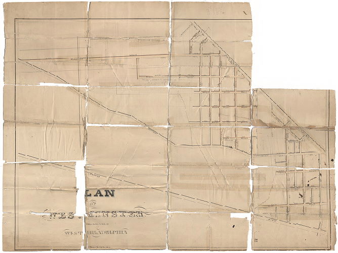 Plan, Plan of Westminster in the Borough of West Philadelphia. 