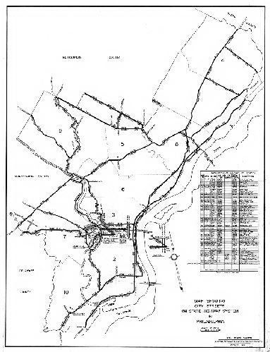 Plan, Map showing city streets on state highway system in Philadelphia. . City Plans Division, Bureau of Surveys and Design, Department of Streets, January 1961