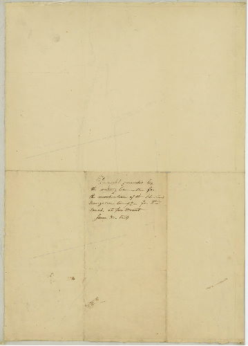 Draught presented by the watering committee for the considerationof the Schuylkill Navigation Company for the Canal at Fairmount, 1819